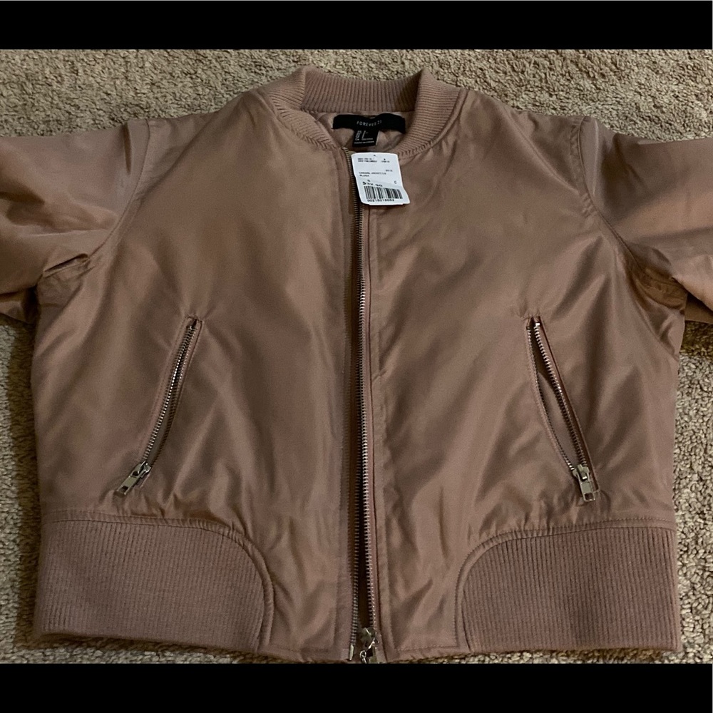 Pink bubble forever 21 jacket